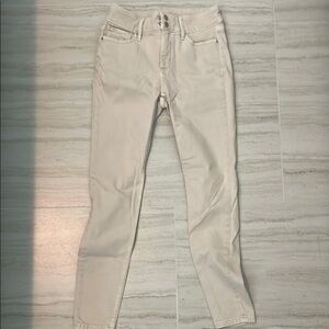 White House Black Market Women's Cream Jeans